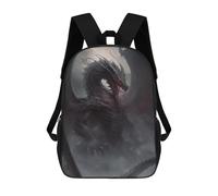 sinyumoney Dark Fantasy Dragon Artwork -3 Mochila Escolar, Mochila De Viaje Para La Universidad, Mochilas Para Niñas Y Adolescentes 17inch