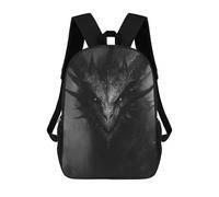 sinyumoney Dark Fantasy Dragon Artwork Mochilas Escolares Para La Escuela Secundaria, Preparatoria, Universidad Y Viajes Para Niños/niñas/adolescentes 17inch
