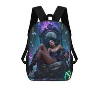 sinyumoney Dark Fantasy Queen Mochila Escolar Infantil Impresa En 3D Para Niños, Mochila De Viaje De Alta Capacidad, Mochilas Para Libros De 17 Pulgadas Para Niños