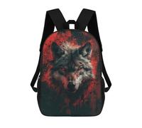 sinyumoney Dark Fantasy Wolf Mochila Ligera Informal Para El Día A Día, Mochila Escolar Para Adolescentes, Chicas, Chicos, Mujeres Y Hombres 17inch