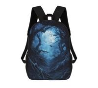 sinyumoney Dark Forest Moon Mochila Escolar De Negocios, Bolso Resistente Para Portátil Para Niñas, Niños Y Adolescentes 17inch