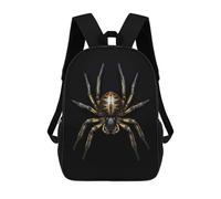 sinyumoney Dark Gold Spider Animal Mochila, Mochila Infantil, Mochila Escolar Para Estudiantes, Mochila Para Libros, Mochila Escolar Impresa En 3D Para Niños Y Niñas 17inch