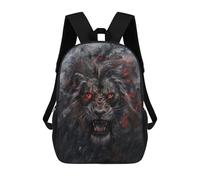 sinyumoney Dark Lion Roar Art Print Mochila Escolar, Bolso De Negocios, Bolso Para Portátil Resistente Para Niñas Y Adolescentes 17inch