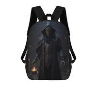 sinyumoney Dark Mystic Figure with Lantern Mochilas Informales Para Niños, Mochila Escolar Para Adolescentes, Niñas Y Niños, Mochilas Para Libros 17inch