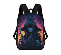 sinyumoney Dark Queen's Crown Mochila Escolar De Moda Para Estudiantes, Adecuada Para Niños Y Niñas, Mochila Informal Para Viajes Al Aire Libre, Esencial Para El Día A Día 17inch