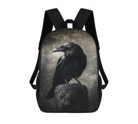 sinyumoney Dark Raven Perched on Rock Mochila Escolar, Bolso Resistente Para Portátil, Ideal Para Acampar, Aventuras Al Aire Libre Y Viajes Diarios 17inch
