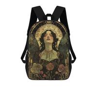 sinyumoney Dark Snowwhite Mochila Infantil, Mochila Escolar Impresa En 3D, Mochila Para Niños Y Niñas, Mochila Escolar Ajustable Para La Escuela Primaria 17inch