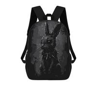 sinyumoney Dark Spiked Gothic Rabbit Mochilas Escolares Para Ordenador Para El Colegio/trabajo/viajes Para Niñas, Niños Y Adolescentes 17inch