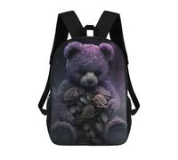 sinyumoney Dark Teddy Mochilas Mochilas Infantiles Mochila Escolar Mochila Escolar Infantil Impresa En 3D Mochilas De Viaje De Moda Para Niños De Primaria Y Secundaria 17inch