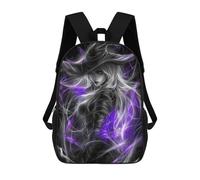 sinyumoney Dark Witch with Purple Magic Mochila Escolar Grande Resistente Al Agua Para Portátil Para Niñas, Niños Y Adolescentes 17inch