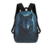 sinyumoney Dark Wood Collection Wolf Mochila Impermeable Para Ordenador Portátil Para Campus, Actividades Al Aire Libre, Viajes Y Deportes 17inch