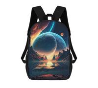 sinyumoney Dawn Of Stars Landscape Mochilas Escolares Resistentes Al Agua Mochila Escolar De Negocios - Perfecta Para Viajes, Trabajo Y Uso Diario 17inch