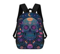 sinyumoney Day of The Dead Art Print-6 Mochilas Infantiles Impresas En 3D De 17 Pulgadas. Mochila Escolar Informal Impresa En 3D Para Niños De Primaria Y Secundaria.