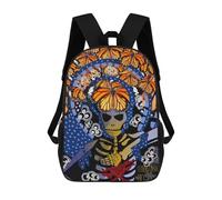 sinyumoney Day of The Dead Artwork Mochila Escolar Impresa En 3D Para Niños, Mochila Escolar, Mochilas De Viaje, Bolso Informal De Moda Para Niños Y Estudiantes 17inch