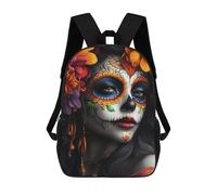 sinyumoney Day of The Dead Beauty Mochila Escolar Resistente Al Agua Para Ordenador Portátil: Perfecta Para Viajes, Trabajo Y Uso Diario 17inch