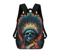 sinyumoney Day of The Dead Headdress Art Print Mochila Escolar Infantil Impresa En 3D 17inch Mochilas De Moda Para Niños De Primaria Y Secundaria