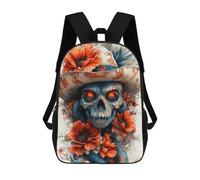 sinyumoney Day of The Dead Snake Art Print Mochila Escolar/para Ordenador Portátil Para Colegio/trabajo/viajes Para Camping, Aventuras Al Aire Libre Y Viajes Diarios 17inch