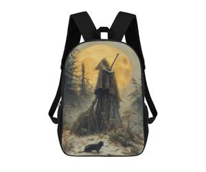 sinyumoney Death in The Moonlit Forest Mochila Escolar Para La Escuela Secundaria, Preparatoria, Universidad Y Viajes Para Niños/niñas/adolescentes 17inch