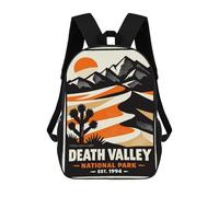 sinyumoney Death Valley National Park Poster Mochila De Negocios Para Portátil, Mochila Unisex Informal Para Niñas, Niños Y Adolescentes 17inch