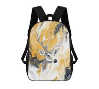 sinyumoney Deer Abstract Painting Art Mochila Escolar De 17 Pulgadas Impresa En 3D Mochilas Infantiles Mochila Genial Impresa En 3D Para Niños De Primaria Y Secundaria