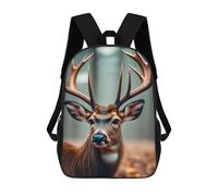 sinyumoney Deer Face Mochila Escolar Para Niñas 17inch Mochila Informal Ligera Para Niños Y Niñas, Ideal Para Estudiantes De Secundaria