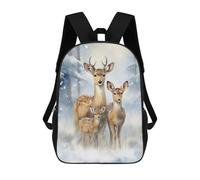 sinyumoney Deer Family Xmas Mochila Escolar Mochilas Escolares Para Niñas Y Niños Mochila Con Bolsillo Mochila Escolar De Moda Para Niños 17inch