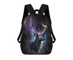 sinyumoney Deer Head Colorful Mochila Infantil, Mochila Escolar De Gran Capacidad Para Estudiantes, Mochila Para Libros, Mochila Para Niños, Niñas, Adultos Y Adolescentes 17inch