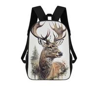 sinyumoney Deer Nature Animal Forest Mochila Infantil, Mochila Escolar Infantil, Mochilas Escolares Impresas En 3D Para Niños Y Estudiantes Adolescentes 17inch