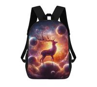 sinyumoney Deer on Top of The World Mochila Escolar Resistente Al Agua - Perfecta Para Viajes, Trabajo Y Uso Diario 17inch