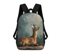 sinyumoney Deer Portrait Mochila Escolar Infantil Impresa En 3D Para Niños, Mochila De Viaje De Alta Capacidad, Bolsas Para Libros, Mochila Escolar Infantil 17inch