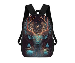 sinyumoney Deer Wild Jungle Mochila Escolar Infantil Impresa En 3D Para Niños, Mochilas De Viaje De Alta Capacidad, Bolsas Para Libros, Mochila Escolar Infantil 17inch