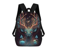 sinyumoney Deer Wild Jungle Mochilas Escolares Para Niños Y Niñas, Mochilas Deportivas Informales Para Primaria, Mochilas De Gran Capacidad Para Libros 17inch