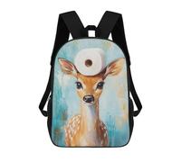 sinyumoney Deer with Toilet Paper Hat Mochilas Para Niños Mochila Escolar Mochila Escolar Impresa En 3D Para Niños Estudiantes De Primaria Y Secundaria 17inch