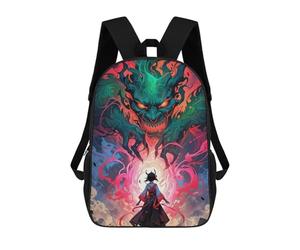 sinyumoney Demon And Girl Mochila Escolar Resistente Al Agua, Mochila Escolar De Negocios Para Niños/niñas/adolescentes 17inch