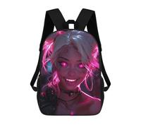 sinyumoney Demon Girl Mochilas Impresas En 3D Para Niños 17inch Mochilas De Moda Informales Para El Día A Día, Bolsas De Viaje, Mochilas Informales Para Exteriores Para Niños Y Niñas