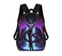 sinyumoney Demon Queen Lilith with Snakes And Wings Mochila Escolar Infantil Impresa En 3D Para Niños, Mochilas De Viaje, Bolsas Para Libros, Mochila Escolar Infantil 17inch