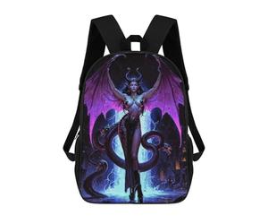 sinyumoney Demon Queen Lilith with Snakes And Wings Mochila Escolar Infantil Impresa En 3D Para Niños, Mochilas De Viaje, Bolsas Para Libros, Mochila Escolar Infantil 17inch