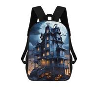 sinyumoney Demonic Castle Mochilas Para Niños, Mochilas Escolares Personalizadas En 3D Para Niños Y Niñas, Mochilas Escolares Grandes, Mochilas Informales Para El Día A Día 17inch