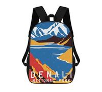sinyumoney Denali National Park Print Mochila Escolar Grande Y Ligera, Mochila Informal Para El Campus, Actividades Al Aire Libre, Viajes Y Deportes 17inch