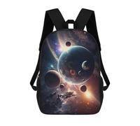 sinyumoney Depths of Space Neon Fly Mochilas De Moda Impresas En 3D 17inch Mochila Escolar Informal Para Niños De Primaria Y Secundaria