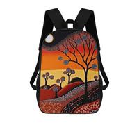 sinyumoney Desert Oasis Australian Mochila, Mochila Infantil, Mochila Escolar Para Estudiantes, Mochila Para Libros, Mochila Escolar Impresa En 3D Para Niños Y Niñas 17inch