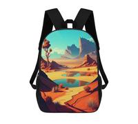 sinyumoney Desert Oasis Reflection Mochilas Para Niños Mochila Escolar Mochila Escolar Impresa En 3D Para Niños Estudiantes De Primaria Y Secundaria 17inch