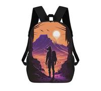 sinyumoney Desert Sunset Hiker Mochila Infantil De Moda Divertida Mochila Escolar Para Niños Y Adolescentes Con Impresión 3D Para Niños 17inch