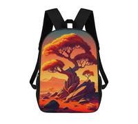 sinyumoney Desert Sunset Landscape Mochila Escolar Para Niñas Y Niños, Mochilas De Gran Capacidad, Mochilas Ligeras Para Niños Y Estudiantes 17inch