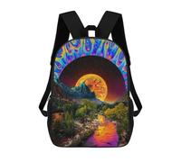 sinyumoney Desert Sunset Mochila Infantil, Mochila Escolar Para Niños, Mochila Escolar Infantil Con Estampado 3D De Dibujos Animados, Mochila De Gran Capacidad Para Niños Y Niñas 17inch