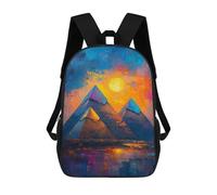sinyumoney Dessert Egypt Pyramids Mochilas Para Niños, Mochilas Escolares Personalizadas En 3D Para Niños Y Niñas, Mochilas Escolares Grandes, Mochilas Informales Para El Día A Día 17inch