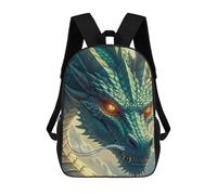sinyumoney Detailed Dragon Head Portrait Mochila Escolar, Secundaria, Preparatoria, Universidad, Mochila De Viaje Para El Campus, Viajes Al Aire Libre, Deportes 17inch