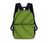 sinyumoney Detailed Green Leaf Texture Mochila Escolar Para Ordenador, Para El Colegio/trabajo/viajes Para Niñas, Niños Y Adolescentes 17inch