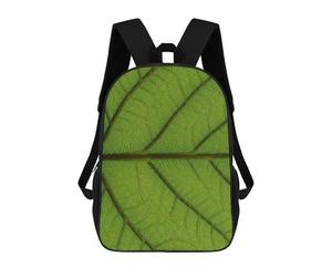 sinyumoney Detailed Green Leaf Texture Mochila Escolar Para Ordenador, Para El Colegio/trabajo/viajes Para Niñas, Niños Y Adolescentes 17inch