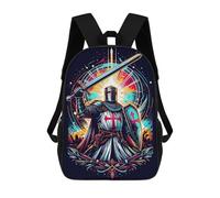 sinyumoney Deus Vult Mochila Escolar Para Institutos Y Colegios Informales Para El Campus, Actividades Al Aire Libre, Viajes Y Deportes 17inch